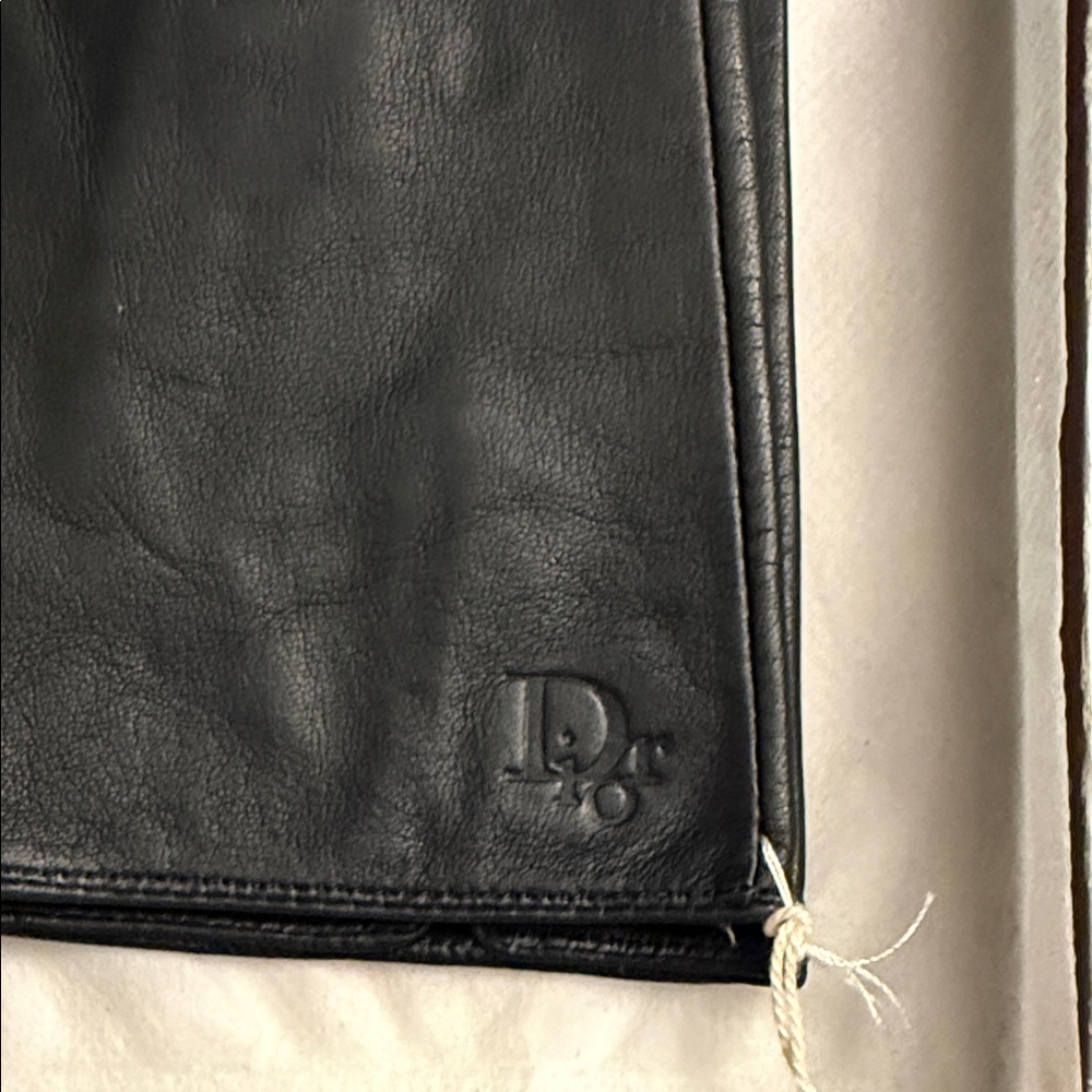 Gloves Black Dior Leather Gloves E09 with COA - Picture 4 of 4